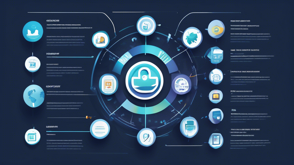 Create an infographic style image showcasing the key criteria for choosing the best VPN in 2022. Include elements like high-speed internet icons, encryption locks, user-friendly interface symbols, multiple device compatibility graphics, customer support icons, and pricing tags. The layout should be clean and visually organized to convey the importance of speed, security, ease of use, support, and value for money.