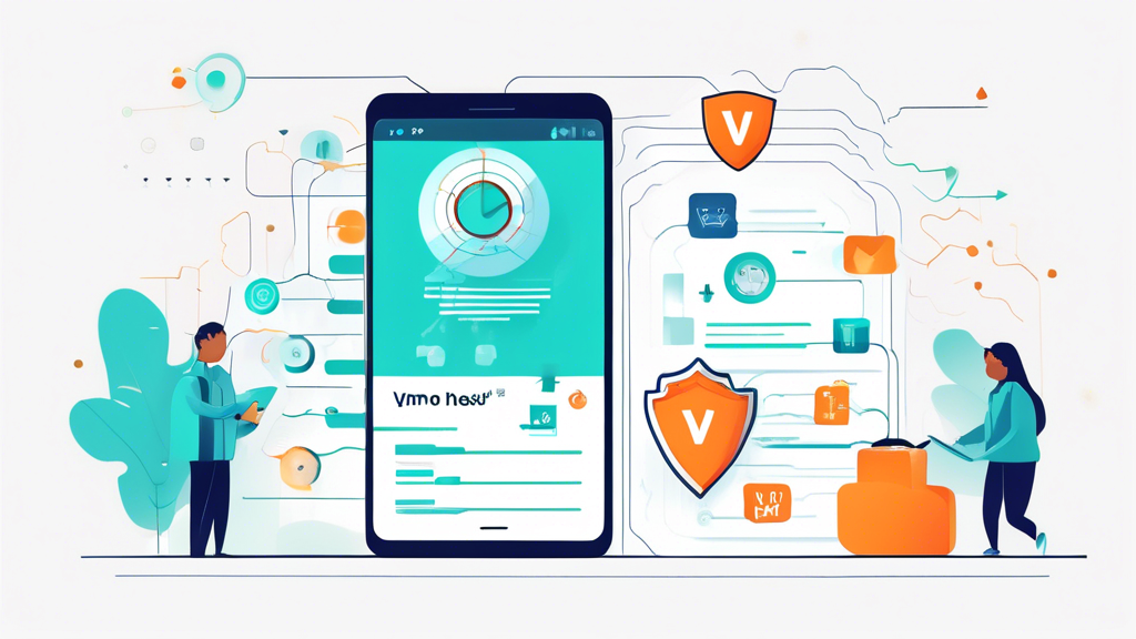 Create an image that illustrates a guide to choosing the best free VPN for Android devices. Include visual elements like a checklist with criteria such as speed, security, server locations, and user-friendliness. Display an Android phone with icons of popular VPN apps, and infographics detailing what to look for in a VPN service.