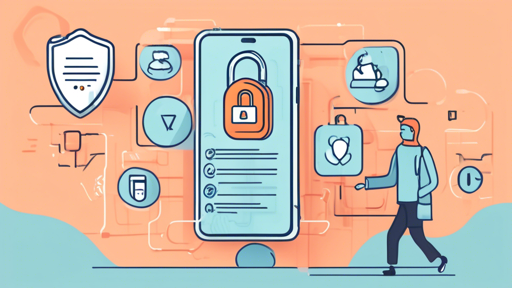 DALL-E Prompt: A modern, illustrated step-by-step guide showing an Android phone