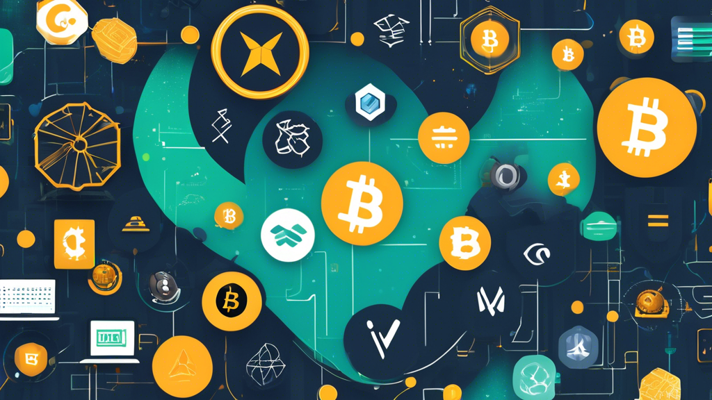 Create an image showcasing the major exchanges, wallet providers, and regulatory bodies in the crypto ecosystem. Depict well-known crypto exchanges like Binance, Coinbase, and Kraken with their logos prominently displayed. Include a variety of wallet providers such as Ledger, Trezor, and MetaMask, each represented with their logo and distinctive features. Add elements to represent regulatory bodies like the SEC, FCA, and illustrate them with symbols of authority, law, and security. Background elements can include digital and blockchain themes to tie everything together, emphasizing the importance of security, accessibility, and compliance in the cryptocurrency ecosystem.