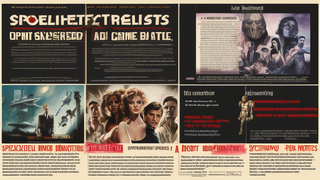 DALL-E prompt for an image related to outline point #2:

A split-screen image showing four distinct movie genres: a suspenseful horror scene, a romantic comedy couple, a sci-fi space battle, and a gritty crime drama. Above the scenes, a large text reads Specialized Screenwriting Contests with a Hollywood sign in the background. Below, smaller text displays Target Your Niche with a fountain pen crossing a film reel.