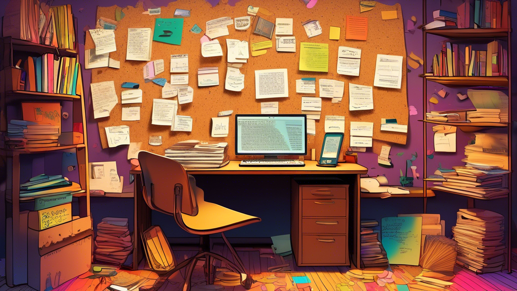 DALL-E prompt for an image related to outline point #3:

A digital illustration of a writer