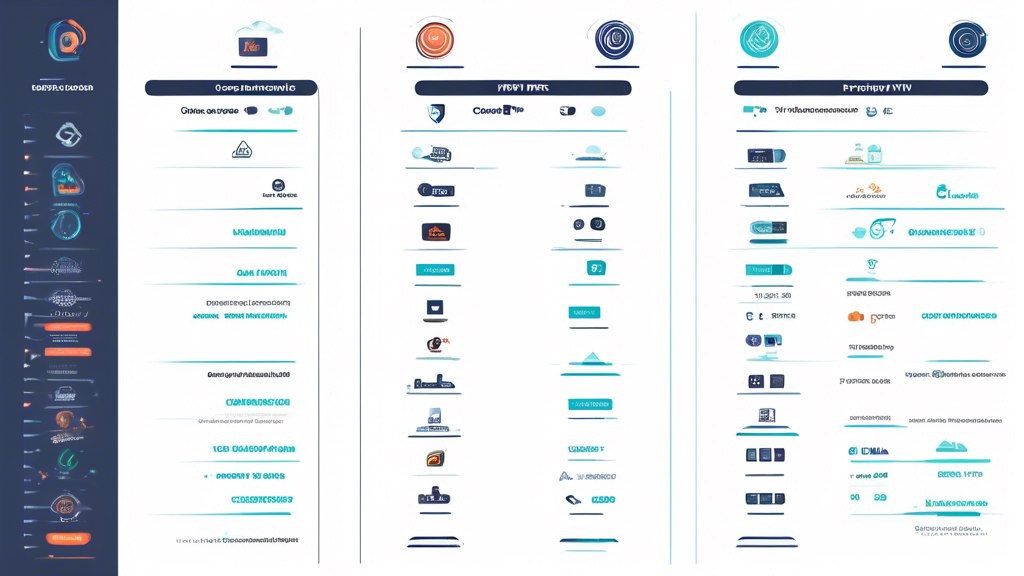 Prompt for DALL-E:

Design a clean and professional comparison chart displaying the top VPNs of 2023, showcasing various criteria such as speed, security, and pricing. The chart should feature modern graphics and icons representing different VPN providers, alongside clear, concise text for each criterion. In the background, include subtle images related to cybersecurity and internet privacy, keeping the overall tone informative and authoritative.