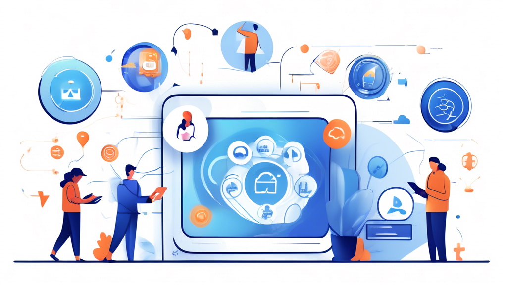 A detailed and engaging illustration showing a user maximizing their mobile VPN free trial experience. The visual should depict a smartphone with various icons representing VPN performance, speed tests, and security checks. Include hands interacting with the phone, browsing different apps and websites, symbolizing the assessment of compatibility. The background should subtly hint at digital connectivity, with smooth lines and symbols representing data flow and internet security. Keywords: mobile VPN free trial, maximize, performance testing, speed, security, app compatibility.