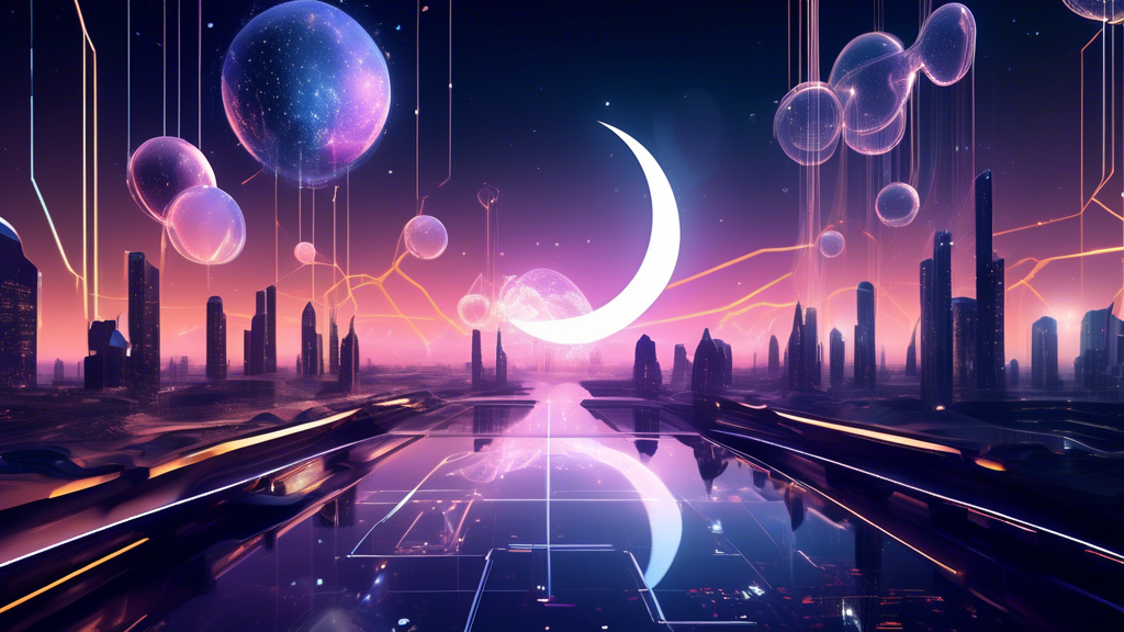 /Imagine: A futuristic digital landscape showcasing the Luna ecosystem