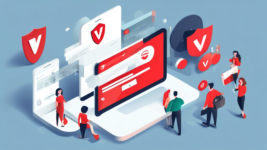 Create an image that visually represents legitimate methods to get ExpressVPN for free. Include elements that depict promotions, discounts, and referral programs, such as discount codes, referral links, and affiliate program dashboards. Add visual hints of cashback and rewards sites, like a digital wallet and reward points. Ensure that the image maintains a professional and informative look.