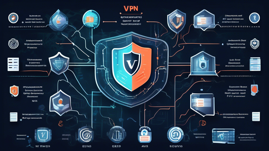 Create a detailed illustration that emphasizes the advanced security protocols of WireGuard VPN. The image should depict technical elements like encryption algorithms, digital locks, and secure tunnels. Include comparisons with traditional VPNs by showing outdated security protocols being overshadowed by WireGuard’s robust protection. Integrate elements like shields and privacy icons to highlight its cryptographic advancements and privacy protection. Use a modern and sleek design to emphasize the cutting-edge technology of WireGuard VPN.