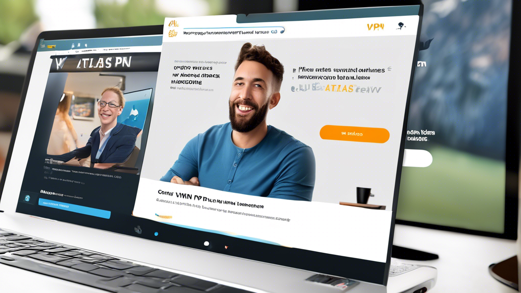 Create an image that highlights the user experience with Atlas VPN