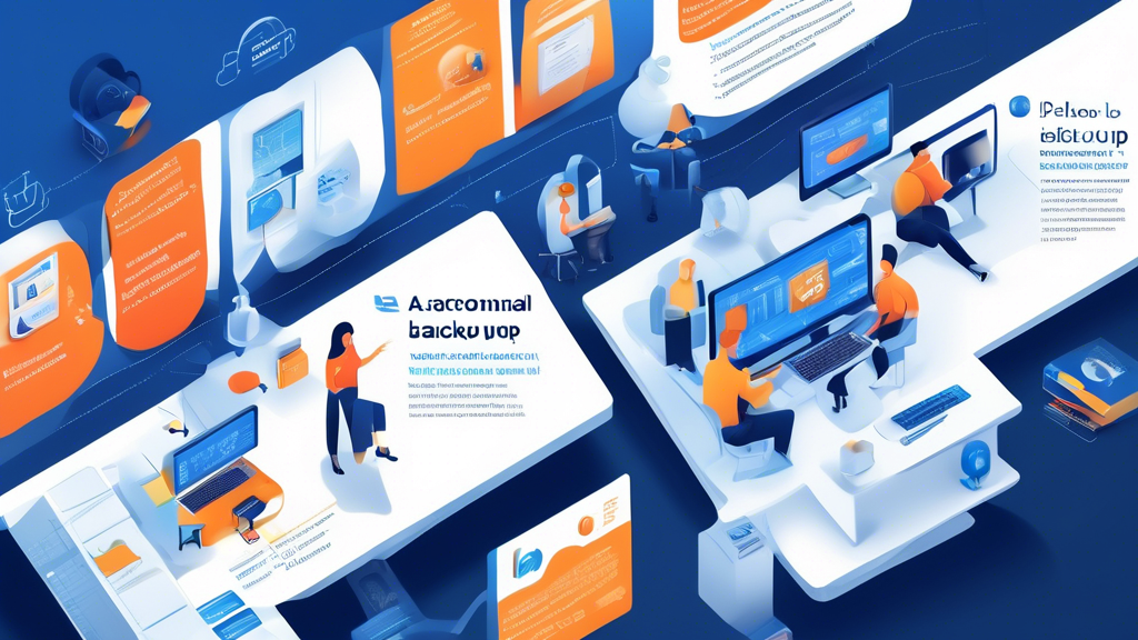 Create an image for the prompt: A professional infographic comparing Acronis Backup with other backup solutions. Include sections highlighting customer success stories and reviews, showcasing additional security measures, and innovative technologies in Acronis Backup. Use a clean, modern design with icons and charts to illustrate key differences and advantages.
