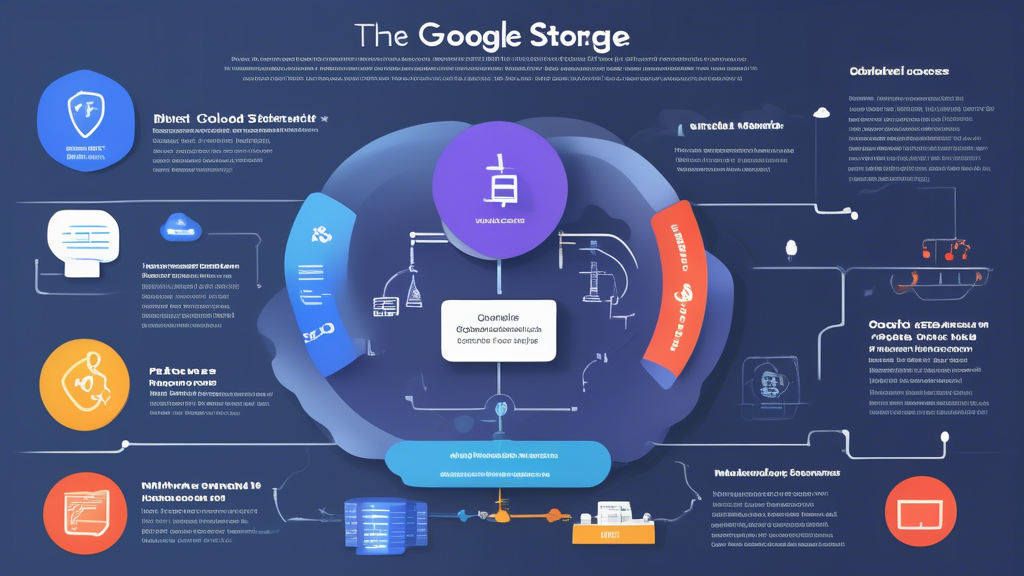 Prompt for DALL-E:

Create a detailed infographic that visually explains the pricing structures and models of Google Cloud Storage. Highlight the different tiers such as Standard, Nearline, Coldline, and Archive. The infographic should include visual representations of cost factors such as storage costs, access fees, and network charges, making it easy to understand how fees are calculated. Use a mix of colorful icons, graphs, and flowcharts to simplify the breakdown of complex pricing models.

**Extended Description for Clarity:**
The infographic should have sections or panels dedicated to each pricing tier with icons representing their different uses and cost-effectiveness. For storage costs, illustrate stacks of digital 