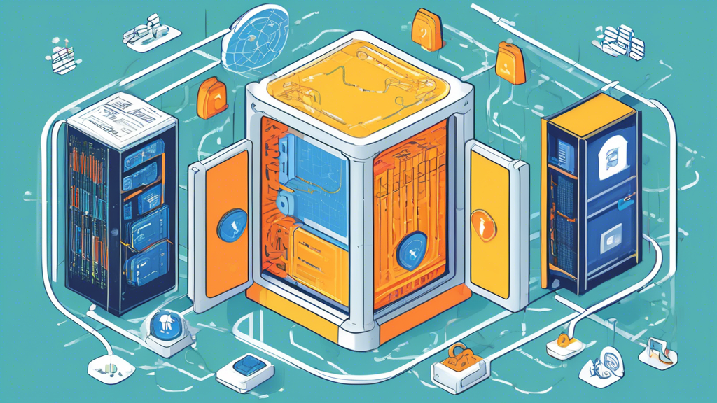 Prompt for DALL-E:

An image showcasing the security and reliability of Google Cloud Computing. It depicts a digital vault secured with multiple locks and a shield emblem representing data encryption. Background includes highly secure data centers with interconnected high-availability networks. Details like lines of encrypted code and a globe symbolizing global disaster recovery capabilities should be incorporated.