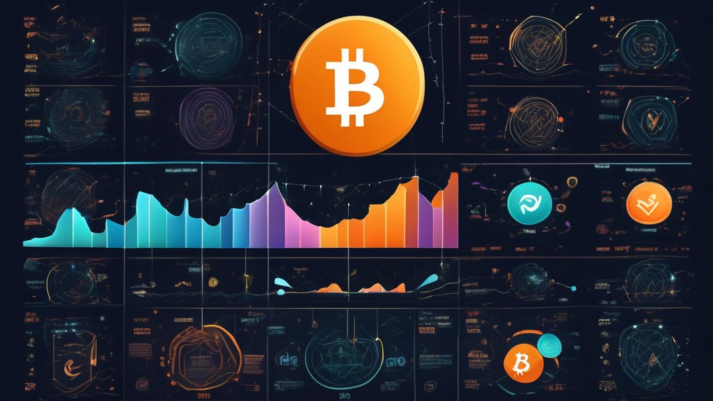 A detailed illustration of a balanced cryptocurrency portfolio for 2023, featuring iconic symbols of established cryptocurrencies like Bitcoin and Ethereum. The image includes graphs and charts indicating historical performance and growth trajectories, emphasizing stability and long-term potential. Visually represent the benefits of including well-known cryptos in investments, with calm, professional colors to convey trust and reliability.
