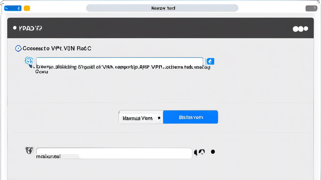 **DALL-E Prompt:** 

An image showing the step-by-step process of configuring a VPN on an iPad. The iPad screen displays the user interface of a VPN app in the process of being set up. Icons and text guides highlight steps like 