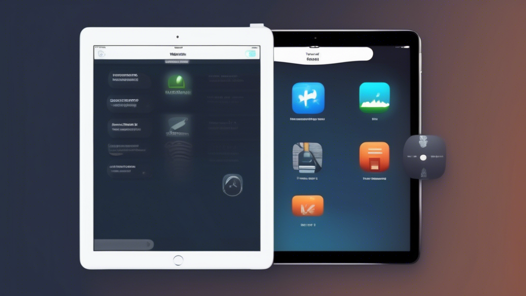 **DALL-E Prompt:**

Create an image showing an iPad with VPN icons and settings displayed. The image should include tips and solutions, such as improving connection speed, troubleshooting common VPN issues, and managing VPN settings. The iPad screen should feature a clean and modern interface, with graphical elements representing speed improvement, troubleshooting, and settings management. Additionally, incorporate subtle symbols or icons that convey themes of security, efficiency, and connectivity.

Keyword: vpn for ipad.