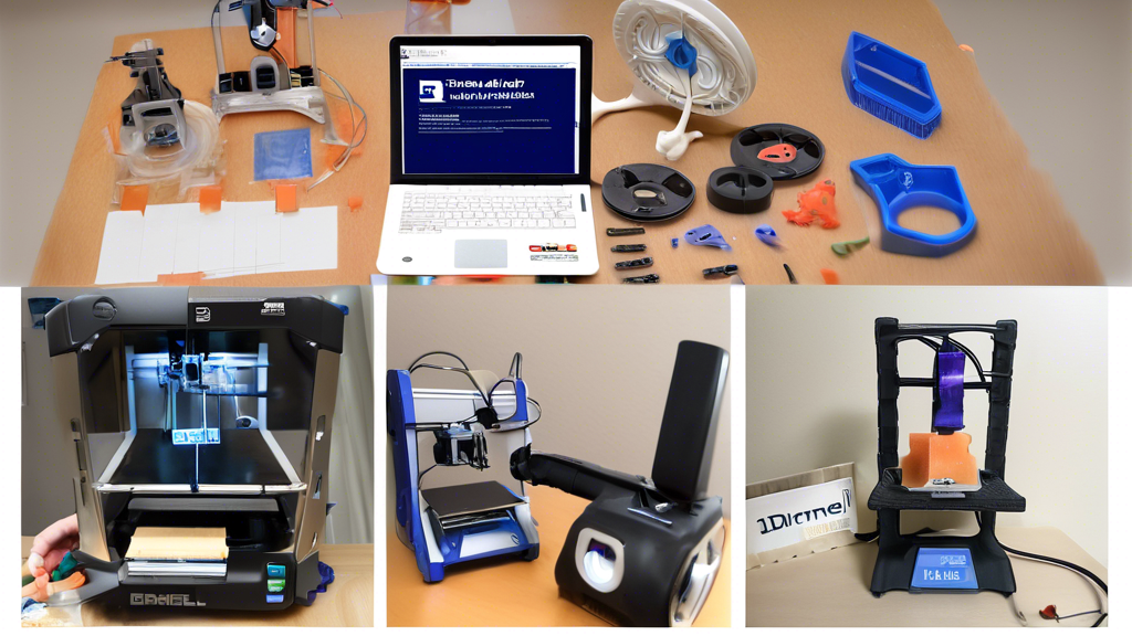 **DALL-E Prompt:**

Create an image showcasing various application possibilities of the Dremel DigiLab 3D45 3D printer. Show the printer in action in three distinct settings: 
1. A classroom with students and a teacher using the 3D printer to create educational models.
2. A home workshop where someone is working on a DIY project, printing a complex geometric structure.
3. An industrial environment where an engineer is using the printer to produce a prototype part. 
Include visual elements such as different filament materials, accessories like spatulas and cleaning tools, and signs or icons indicating maintenance and care practices.