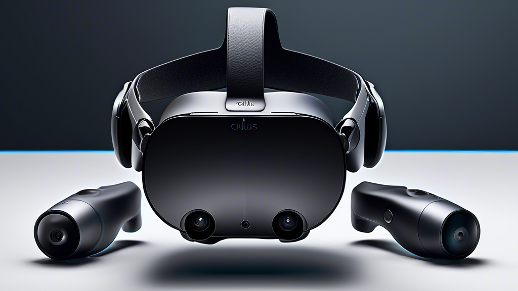 Create a high-resolution image showcasing the Oculus Rift S with an emphasis on its technical highlights. Focus on the detailed inner workings, including the advanced sensor technology and enhanced tracking system. Show the headset in an immersive gaming environment, highlighting its superior VR performance and user experience. Include close-ups of the hardware features and specifications to emphasize what makes the Oculus Rift S stand out in the VR gaming industry.