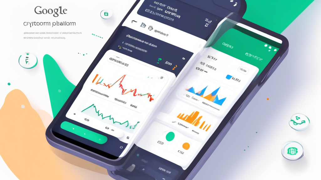 Create a digital illustration depicting a user-friendly interface of the Google Finance platform focusing on its cryptocurrency list features. Show various interactive elements such as charts, graphs, and customizable alerts. Include visual representations of cryptocurrency logos like Bitcoin, Ethereum, and others to highlight the tracking feature. Add elements like a sidebar with options for setting up alerts and a data analysis tool displaying trends. The image should capture the essence of a dynamic, intuitive tool designed for empowering investors with critical insights and real-time information. Include a sleek, modern design aesthetic to emphasize the technological aspect of the platform.