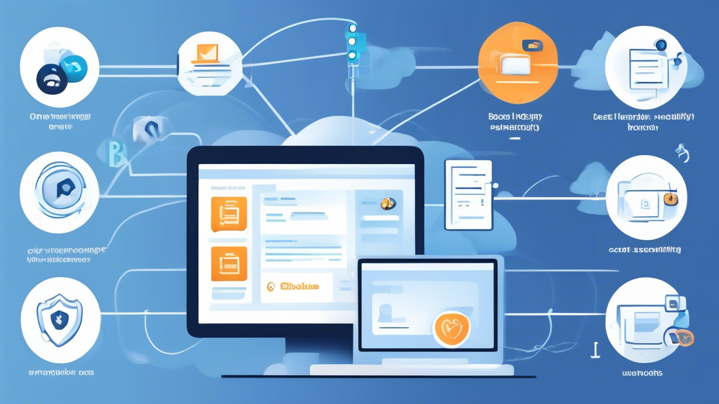 **DALL-E Prompt:** A visual guide illustrating tips for selecting the best online backup provider. The image should include a checklist with criteria like storage space, security features, and cost, alongside icons representing user experiences and comparisons. In the background, include a digital landscape with various online backup services and their logos, creating a sense of data security and accessibility. The overall theme should convey the importance of choosing the right online backup provider for personal and business needs.