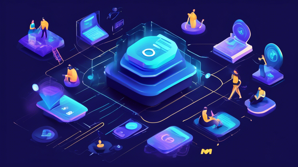 Create an image illustrating a step-by-step process of investing in Luna Crypto. The artwork should depict a user-friendly, digital interface that includes stages like setting up a digital wallet, selecting cryptocurrency exchanges, and a visual breakdown of transaction fees. Include visual cues for beginners on secure storage and risk management, using symbols like locks for security and magnifying glasses for strategy analysis. The color scheme should reflect a sense of trust and innovation, incorporating shades of blue and green, symbolizing Luna and the broader crypto ecosystem.