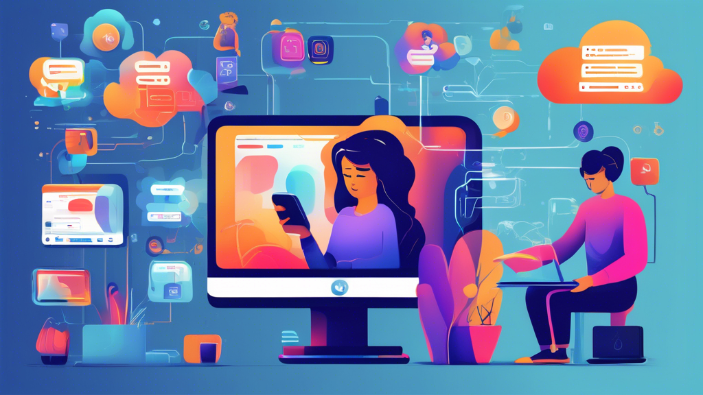 Create a detailed, colorful illustration depicting a person setting up a Smart DNS service on a variety of devices like a smartphone, laptop, and smart TV. The scene should convey a sense of ease and accessibility, with on-screen prompts and visual guides indicating the configuration process. Include elements that suggest streaming, such as popular streaming service logos or icons. Surround the scene with subtle symbols of savings, like coins or discounted price tags, to emphasize affordability. The overall atmosphere should be modern, tech-savvy, and suggest enhanced internet freedom, hinting at bypassing geographical restrictions. Keywords: smart DNS setup, streaming optimization, affordable internet solutions.