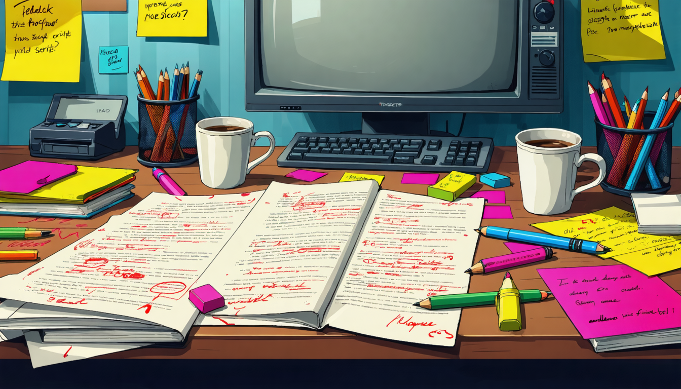 Create an image of a writer
