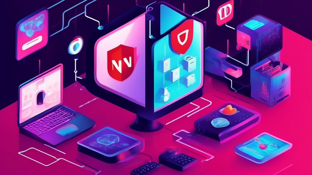 **DALL-E Prompt:** Create an illustrated diagram that visually represents the benefits of using a DNS Proxy for Netflix streaming. Include elements such as a vibrant Netflix logo, icons representing faster access and wider content selection, a piggy bank to symbolize cost-effectiveness, and a shield to indicate security and privacy. The background should include a network grid to suggest connection and data flow, with arrows highlighting the advantages of using a DNS Proxy over other streaming methods. The overall design should convey a sense of enhanced user experience while streaming.