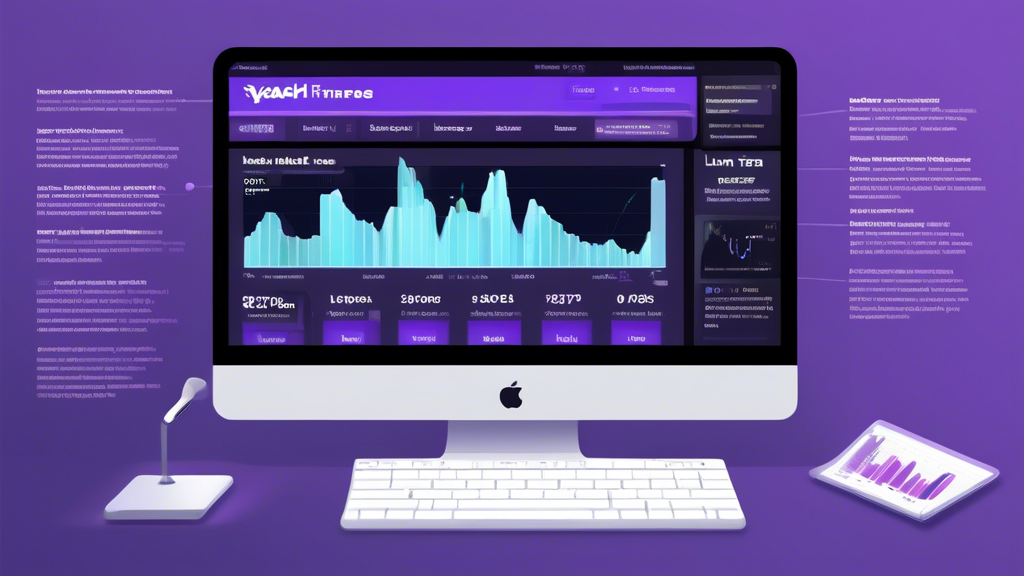 Prompt: An illustration depicting a computer screen displaying the Yahoo Finance homepage, with a prominent section featuring Luna Terra insights. The user interface highlights key features and tools, such as stock performance graphs, news articles, and customization options that focus on Luna Terra. The image should convey the ease of navigation and utility of Yahoo Finance’s tools in analyzing Luna Terra’s market performance. Include visual elements like a step-by-step guide pop-up and a customized dashboard with Luna Terra data as the centerpiece.