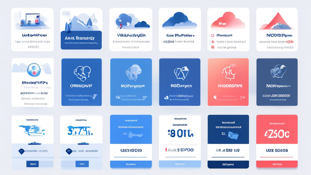 Create an infographic-style image that visually compares the different subscription plans of NordVPN, highlighting features and pricing for monthly and annual options. Include elements such as promotional discounts and a clear, modern design with icons representing security, speed, and user-friendliness. Use a color palette that reflects NordVPN
