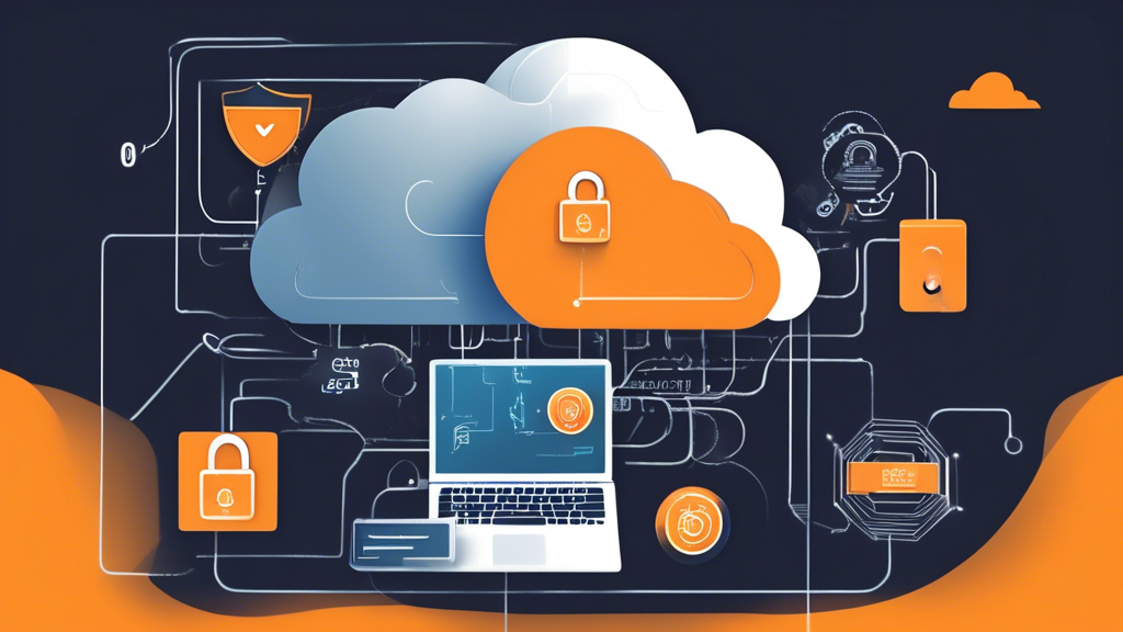 **DALL-E Prompt:** Create an informative illustration that highlights the advantages of using AWS VPN for securing cloud connections. Include visual elements representing data security and encryption, such as padlocks and shield icons. Depict remote users accessing the cloud with flexible devices, symbolizing accessibility. Add a graphical representation of cost savings compared to traditional VPN solutions, like a decreasing trend line. The overall style should be modern and tech-oriented, suitable for an article about cloud security in AWS.