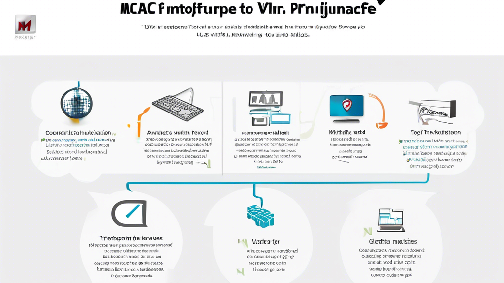 **DALL-E Prompt:** Create an informative and visually appealing infographic illustrating the steps to configure and use McAfee VPN. Include a step-by-step installation guide, tips for safe and anonymous browsing, and common troubleshooting solutions. Use icons to represent each step, such as a computer, lock for security, globe for connectivity, and question mark for troubleshooting. The color scheme should be in shades of blue and green, reflecting technology and security themes, with the McAfee logo prominently displayed.