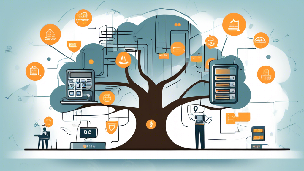 **DALL-E Prompt:** Create an informative and visually engaging illustration depicting the key advantages of AWS servers for businesses. Include symbolic representations of cost efficiency (e.g., a calculator with dollar signs), scalability (e.g., expanding graph lines or a growing tree), and reliability/security (e.g., a sturdy shield or lock). The background should feature a cloud computing theme, incorporating AWS branding elements, while maintaining a professional and modern aesthetic suitable for a business article.