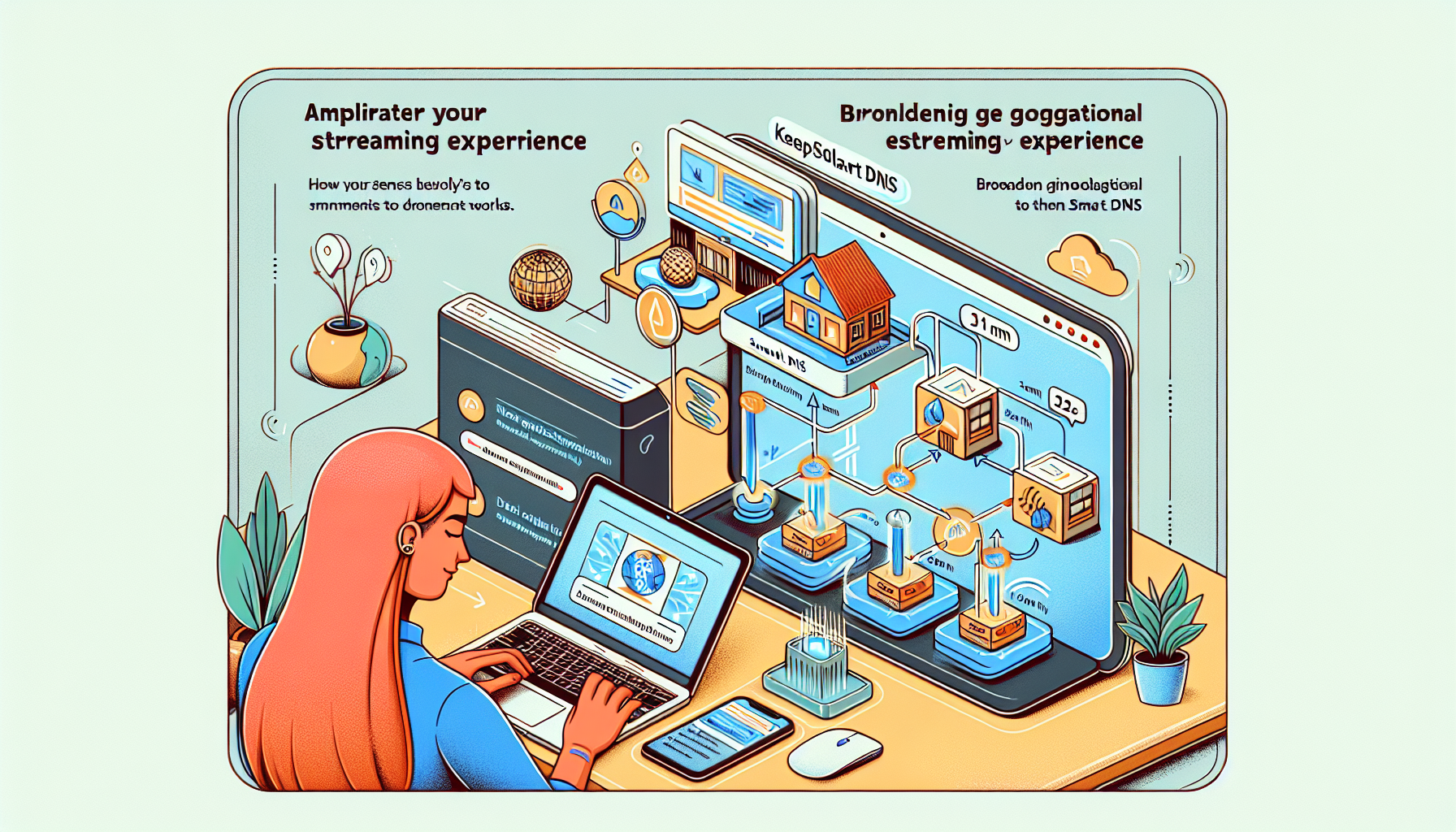 An illustrative digital infographic describing the steps to amplify one