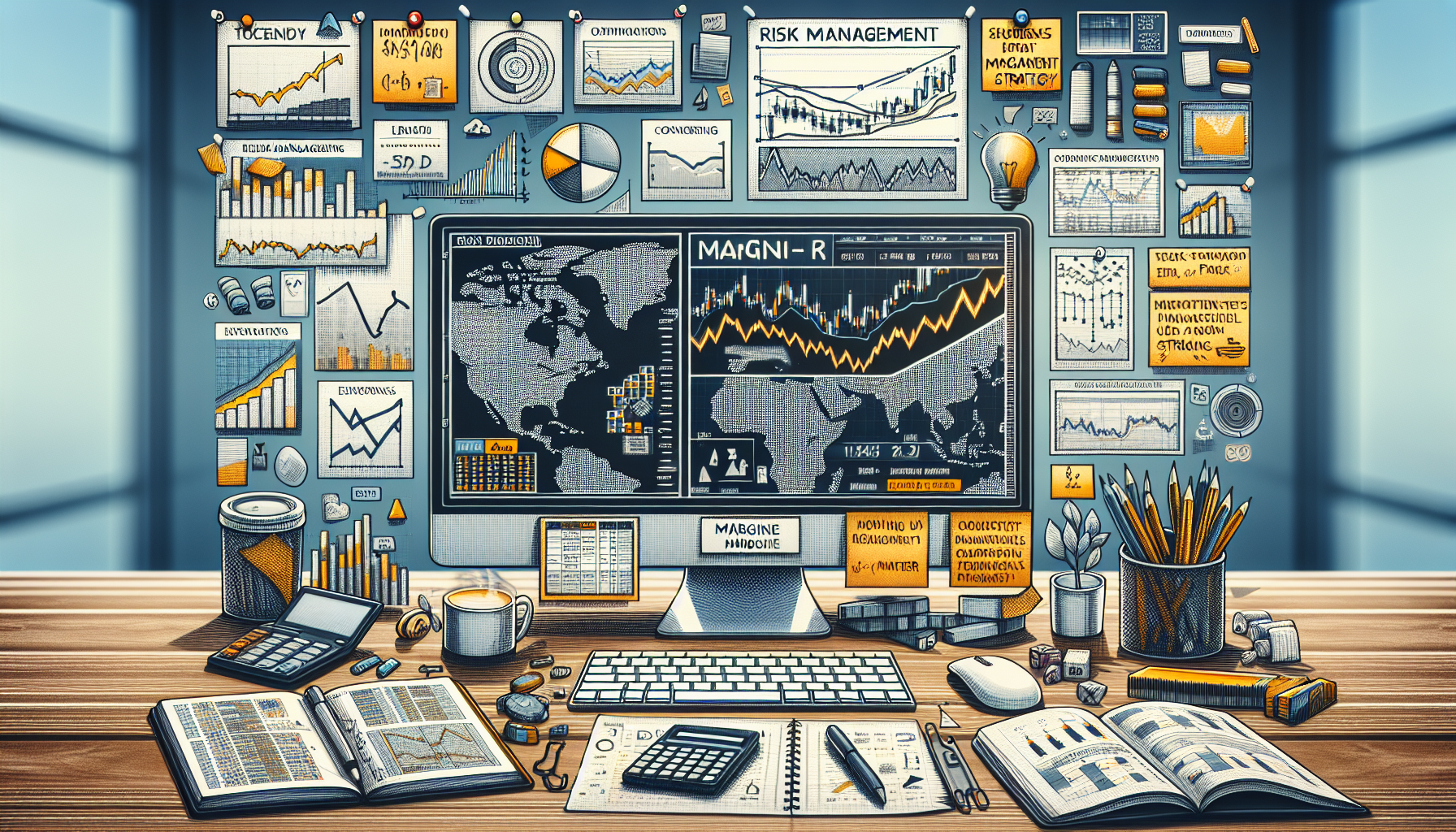 Create an image of a modern trader