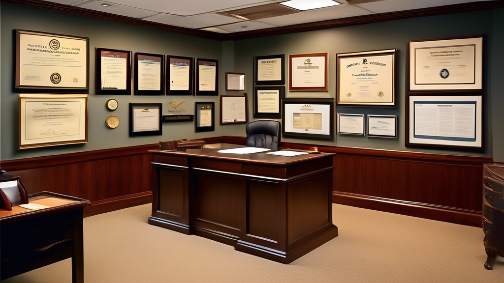 Create an image of a distinguished lawyer