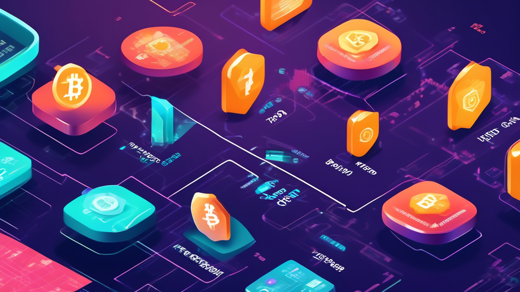 Create an image that depicts a comparative analysis of top crypto exchanges in 2023. The scene should display a variety of popular crypto exchange platforms on computer screens and mobile devices, each showcasing their unique features, fees, and special services. The background should include elements representing security measures, regulatory compliance, and user-friendliness. Include graphical charts and icons to emphasize different features, fees, and services offered by the exchanges.