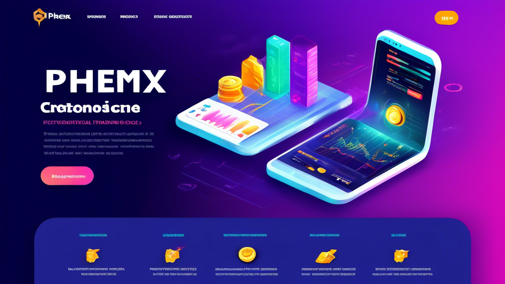 Create an image showcasing the key features of Phemex as a top cryptocurrency trading platform. Include visuals of advanced trading tools such as no-fee trading and perpetual contracts. Emphasize the platform