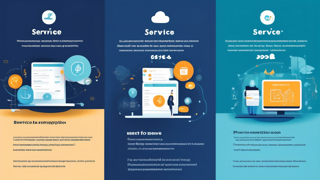 Create a digital illustration showcasing a comparison chart highlighting the top picks for the best online privacy protection services in 2023. Include three columns labeled 