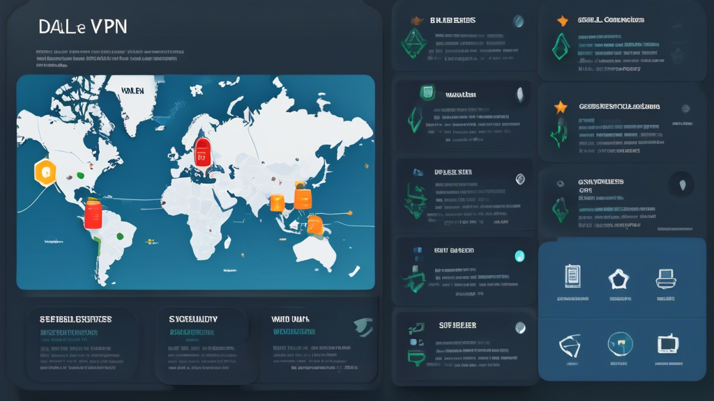 DALL-E Prompt: Create a detailed comparison chart that highlights the top VPN providers of 2023. Include various elements such as star ratings, user reviews, different subscription plans, and key features like security, speed, and server locations. Make the chart visually appealing with icons representing features like security shields, world maps for server locations, and speedometers for connection speeds. Use a clean and modern design to ensure the information is easy to read and compare. Title the chart Vergleich der besten VPN-Anbieter 2023.
