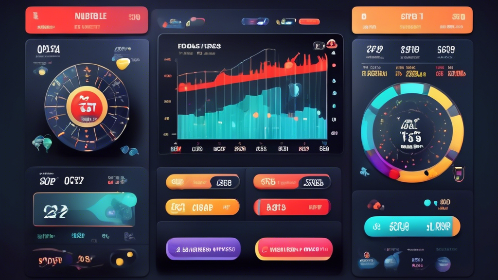 Create an image of a digital dashboard displaying real-time statistics and predictions related to Togel Singapore Pools, with graphs showing the latest patterns and trends of number outcomes. The interface should be user-friendly and visually appealing, highlighting the importance of accessing Data SGP 2024 for strategic gameplay.