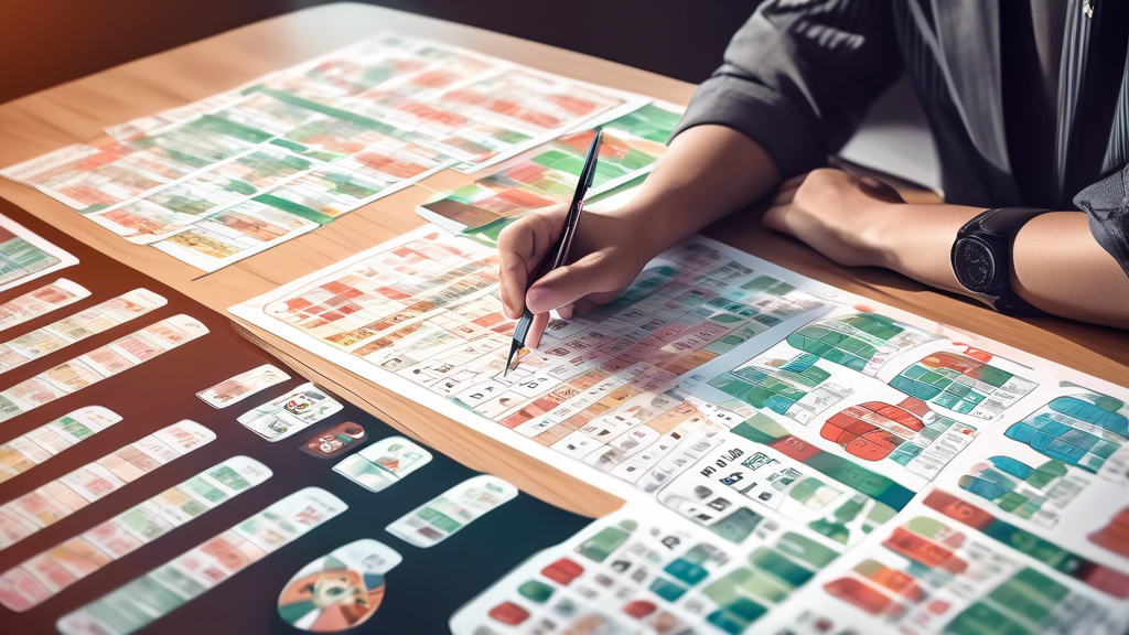 Create an image that visually represents the process of analyzing and utilizing Data SGP 2024 for strategic gameplay in Togel Singapore Pools, showing a person surrounded by a variety of statistical charts, graphs, and prediction models related to lottery numbers. The person should be depicted engaging with the data, highlighting the strategic thinking and decision-making involved in maximizing the benefits of accessing and utilizing Data SGP 2024 for Togel gameplay. The image should convey the importance of leveraging data insights for informed decision-making in the realm of lottery gaming.