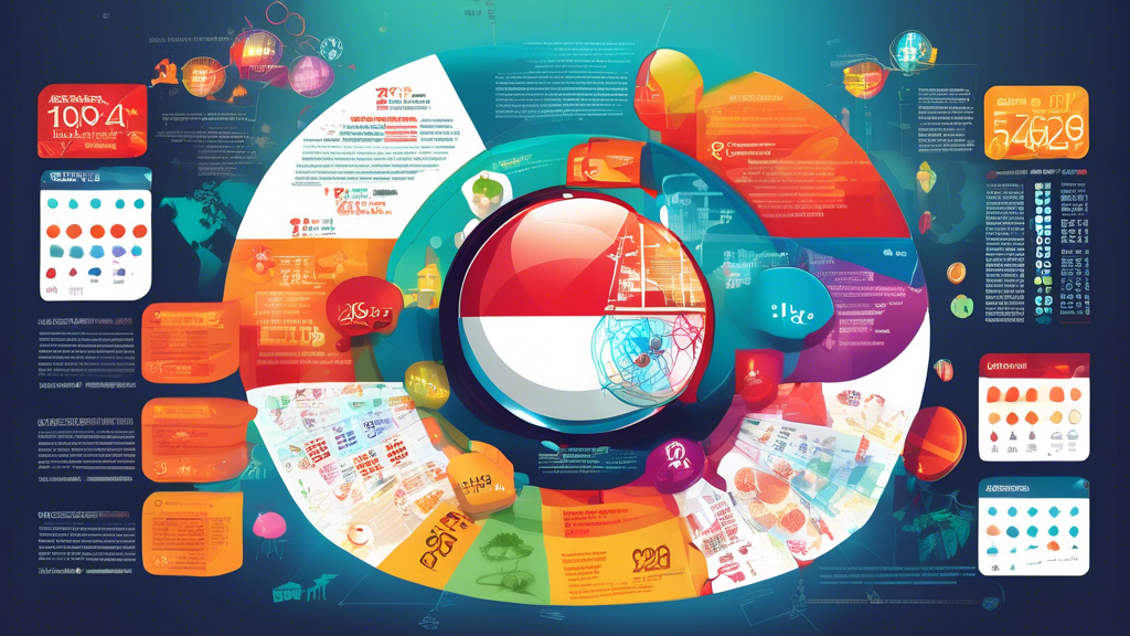 Create a vibrant and informative infographic that captures the essence of understanding Singapore Togel data for beginners in 2024. The design should feature key elements such as a lottery ticket, charts and graphs, a calendar, and magnifying glasses to symbolize analysis and quick comprehension. Use a mix of bright colors to make the infographic appealing and engaging.