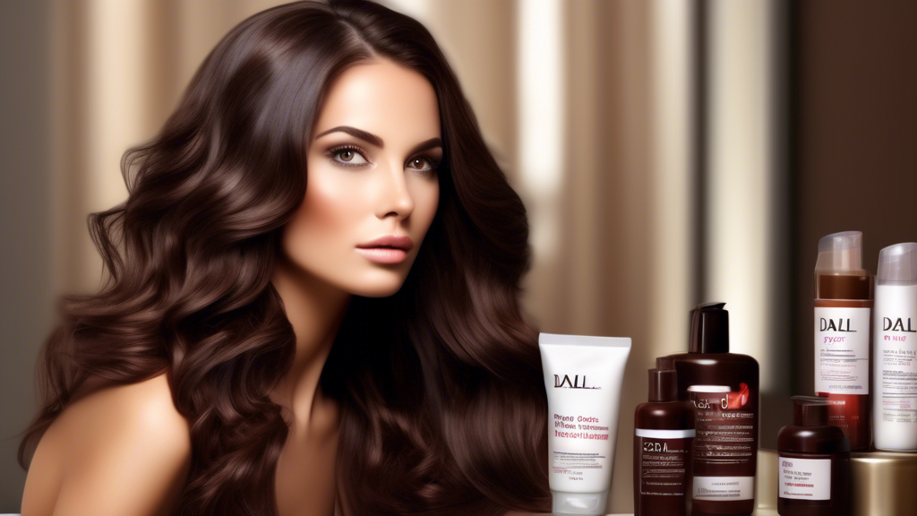 A DALL-E prompt for an image based on outline point #3 could be:

Create an image of a woman with dark brown hair featuring vibrant highlights. The scene should include a variety of hair care products such as shampoos, conditioners, and serums placed on a vanity table, emphasizing their role in maintaining the highlights. The image should also showcase tips for hair care, like using color-safe products, by including small illustrated instruction cards or labels on product bottles. The background should be a modern bathroom with bright, natural lighting to emphasize the healthy, shiny look of her hair.