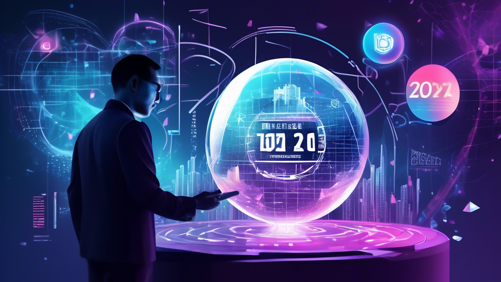 Create an image that features a mysterious, futuristic vibe with elements that hint at data analysis and gambling. Central to the image is a crystal ball showing the year 2024 with numbers and data streams swirling around it. Surrounding the crystal ball are elements such as charts, graphs, and lottery tickets labeled Togel Singapore. In the background, add a silhouette of a person in deep thought, representing the secrets and strategies behind the data. The overall atmosphere should evoke curiosity and the allure of unraveling a mystery.