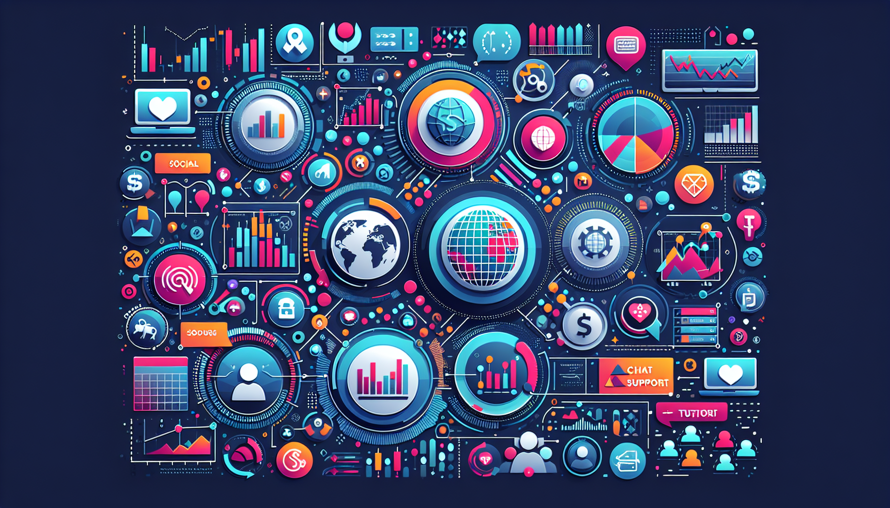 Create an image of a modern, digital trading platform interface showcasing Bitget Exchange. The interface prominently features different trading options including futures and spot trading. Illustrate a section highlighting copy trading and social trading features, with iconography representing social connections and trade statistics. Include elements that suggest educational resources and newcomer support, such as tutorials, chat support icons, or step-by-step guides. The overall theme should convey a user-friendly and secure environment. Key colors could be blue and white to depict a professional yet approachable feel.

Keyword: bitget exchange.