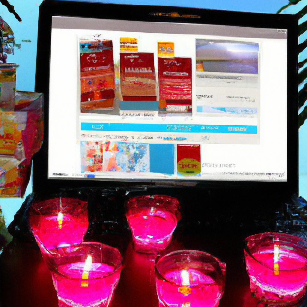 **DALL-E Prompt:** Create an image of a cozy, aesthetically pleasing scene featuring a variety of cheap scented candles displayed in a New Zealand setting. Include both online shopping elements, like a laptop showing a popular NZ candle website, and physical store elements such as shopping bags from well-known NZ stores. The background should include iconic New Zealand imagery like the Silver Fern or a kiwi bird to emphasize the location. The atmosphere should feel inviting and suggest great value for money.