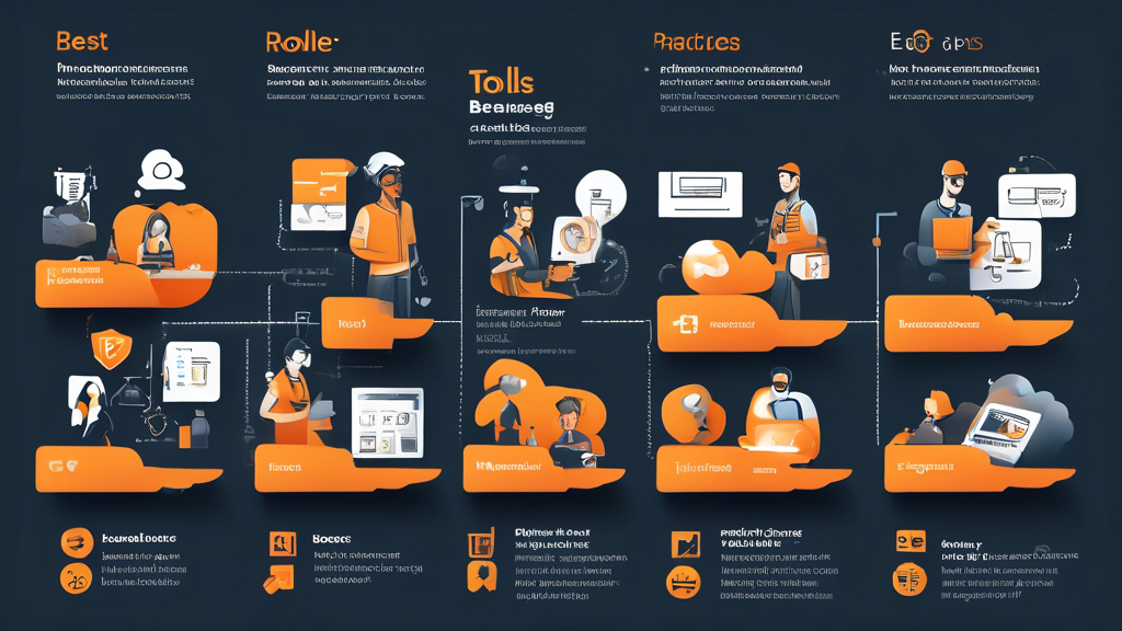 Create an image depicting best practices and tips for AWS Cloud beginners: a visually engaging infographic showcasing key elements such as security measures and best practices (e.g., IAM roles, encryption), resource management and cost control strategies (e.g., monitoring tools, budgeting), and ideas for further education (e.g., online courses, tutorials, official documentation). Use icons and simple illustrations to represent these concepts clearly.