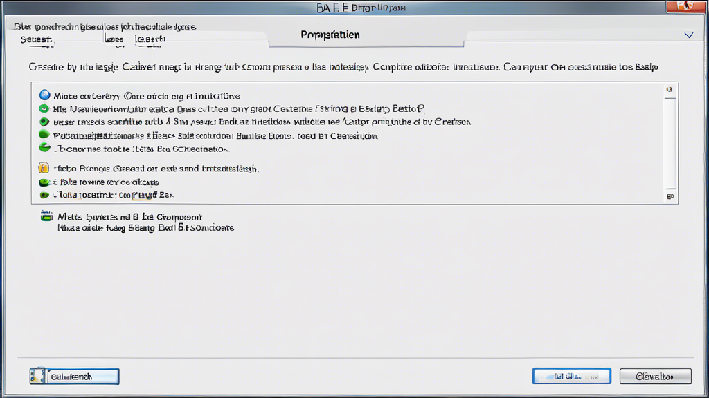 DALL-E prompt: Create an image illustrating a step-by-step guide for setting up Carbonite Backup on a computer. The image should show a user-friendly interface with clear steps such as installation, configuration, and backup creation. Include visual cues such as icons for installation files, settings for configuration, and a progress bar for backup creation. Make sure to also include tips for optimizing the backup strategy using Carbonite, represented by symbols like gears or lightbulbs for smart ideas.