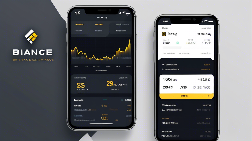 Create an image of a user interface for the Binance Exchange. The interface should display a dashboard with various options like 