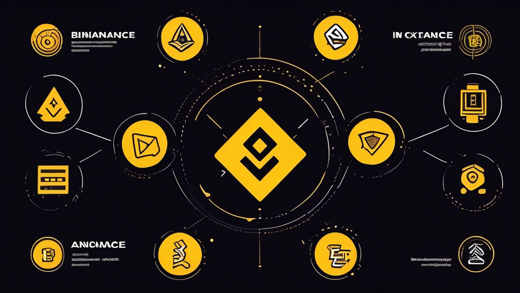 Create an image that highlights the advantages and disadvantages of Binance Exchange. The image should feature a balanced scale with the Binance logo at the center. On one side, illustrate advantages such as low transaction fees, wide range of cryptocurrencies, and advanced trading features with icons or symbols representing these benefits. On the other side, illustrate disadvantages like complex interface for beginners, regulatory issues, and customer support concerns with respective icons or symbols. Use a modern, clean design with a focus on clarity and informative visuals.