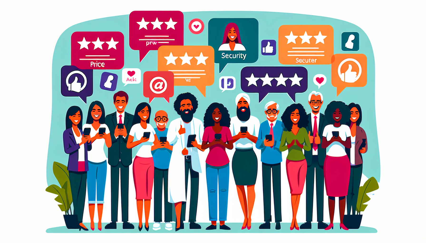 A DALL-E prompt for an image relating to outline point #3 could be:

Create a digital illustration depicting various users from different backgrounds and professions sharing their positive experiences with TunnelBear VPN on social media platforms. Include elements such as speech bubbles with short, enthusiastic reviews, visual ratings (like stars), and icons representing features like security, price, and customer support. Use a friendly and approachable design style that conveys satisfaction and trust.